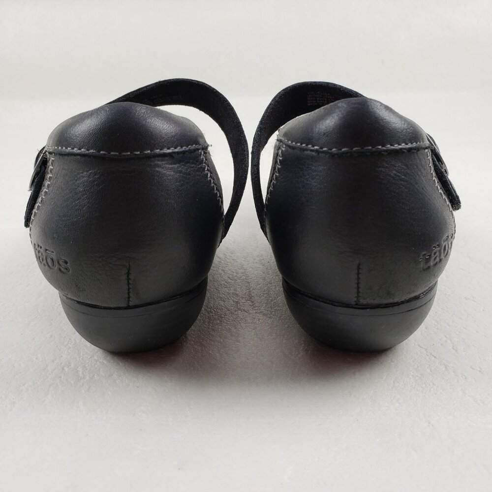 Taos Virtue Mary Jane Shoe Womens 8.5 Black Leather Strap Walk Comfort Low Heel - Picture 10 of 13
